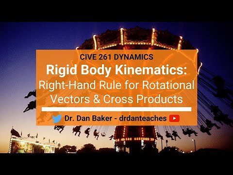 Dynamics: Rigid Body Kinematics - Right-Hand Rule for Rotational Vectors & Cross Products