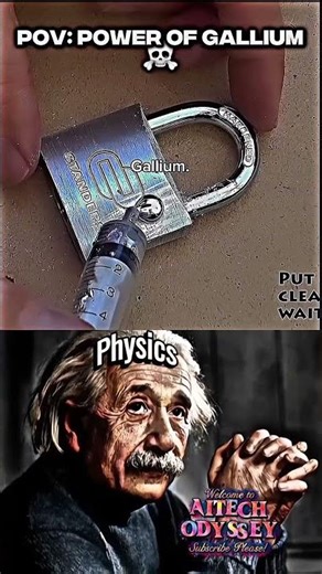 POWER OF GALLIUM 💀🔥 | Metal That MELTS in Your Hand 🖐⚡ #shorts #sigma #physics #viral