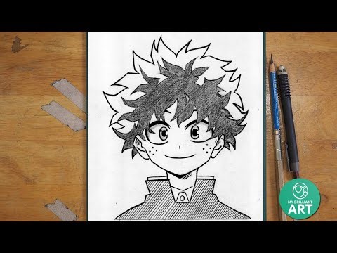 Easy DEKU Drawing for Beginners | Step-by-Step Anime Tutorial