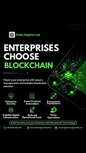 Enterprises choose blockchain #blockchain #softwaredevelopment #chainmagicianlab