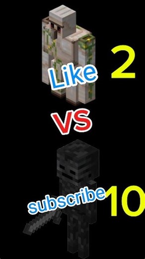 golem vs wither skeleton#minecraft