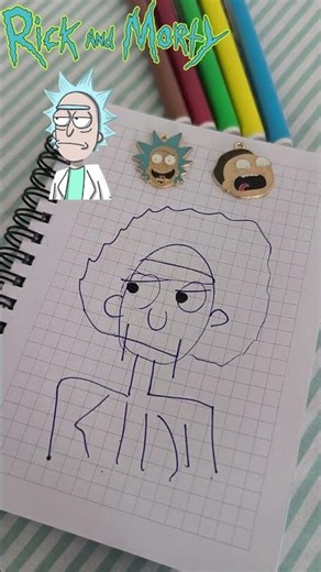 Ugly Rick & Morty Drawing 😂🖍️ | Weird Cartoon Art - The Ugly Drawings Series3 #funny