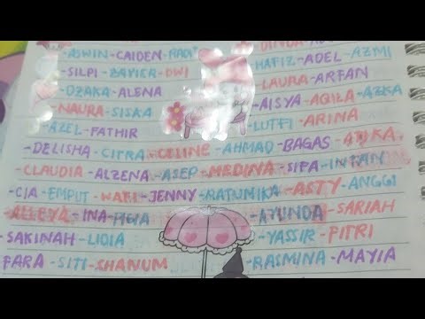 TULIS NAMA KAMU || WRITE YOUR NAME⁉️