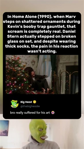 Marv's scream in Home Alone's booby trap scene was completely real | Home Alone (1990) #usa