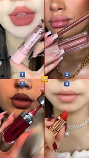 LIPS! 💋 Challenge 1️⃣🆚️2️⃣🆚️3️⃣🆚️4️⃣ #lipstick #lips #challenge #itsfacebeauty #beauty #shorts #fyp