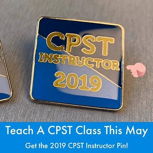 Last year, we certified 1,444 new CPS techs during the month of May. That’s great, but let’s aim higher! To do that, we need more classes. Instructors, that’s where you come in: Sign up to teach a course in May and receive this cool, new pin. C’mon, you know you want it! http://bit.ly/1fEvhCH | National CPS Certification