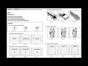 Listening A2, KET 3, Test 2, Part 1