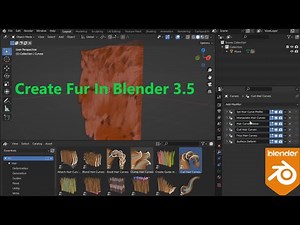 How to create Fur in Blender 3.5