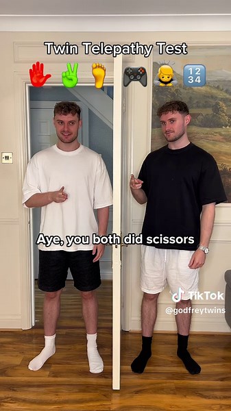 Twin telepathy challenge! (Part 7) #fyp #twins #challenge | twin telepathy challenge