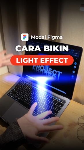 Kai | Freelance Journey on Instagram: "bikin light effect modal figma, next tutor apalagi nih? #tutorials #desain #freelance #figma"
