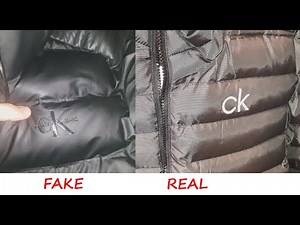 Calvin Klein down jacket real vs fake review. How to spot original Calvin Klein winter jackets