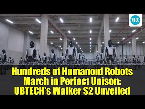 Hundreds of Humanoid Robots March in Perfect Unison: UBTECH's Walker S2 Unveiled