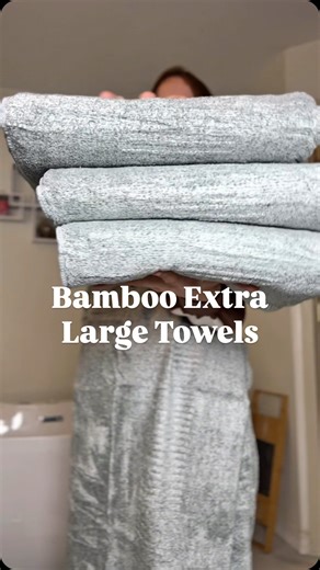 Comment SHOP and I’ll send you the link to these exact oversized bath towels! One of the BEST gifts we got for our wedding was oversized bath towels and after 8 years of marriage they are starting to fall apart! So I finally upgraded to some new towels and I just can’t got back to normal sized towels! These are bamboo extra large bath towels! They are such soft towels, they literally feel like a blanket! They are fast drying towels and make your body feel like that are wrapped in a cloud so it’s