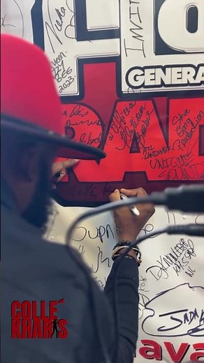 Signing the wall at Take 5 with Rico Vibes