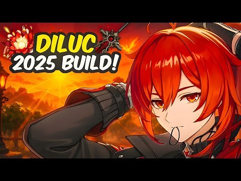 Diluc Build 2025 | Best Weapons, Artifacts & Teams (Genshin Impact)