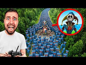 MY DRONE FILMS PROTOTYPE POPPY PLAYTIME CHAPTER 5 ON THE ROAD IN REAL LIFE!