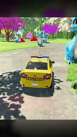 TRANSPORTING AND PARKING POLICE CARS, AUDI, JEEP, DACIA, FORD, COLORFUL VEHICLES ON MAN TRUCKS. FS22