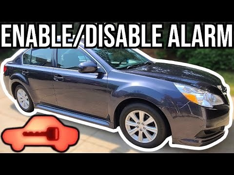 HOW TO ENABLE AND DISABLE ALARM ON SUBARU LEGACY | EASY DIY | NO TOOLS NEEDED