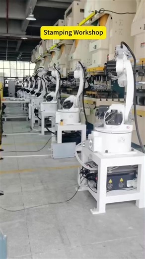 Application of punch press processing automation robot and iron sheet stamping processing robotic arm #Hardware stamping automation #Punch press automation #Automated loading and unloading of materials #Robot loading and unloading #source factory