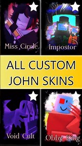 ALL JOHN DOE SKINS - Forsaken Build Mode #forsaken #roblox #robloxforsaken #forsakenroblox
