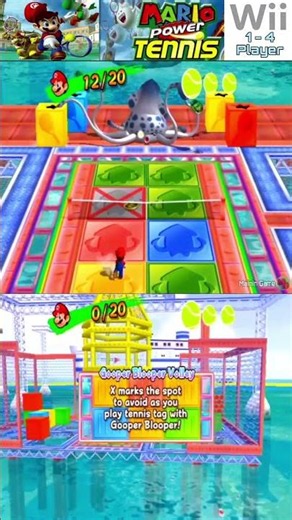 gooper blooper volley - New Play Control Mario Power Tennis - mainin game