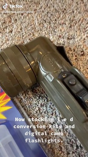 Fulton MX-991/U Flashlight: Digital Camo & LED Kits