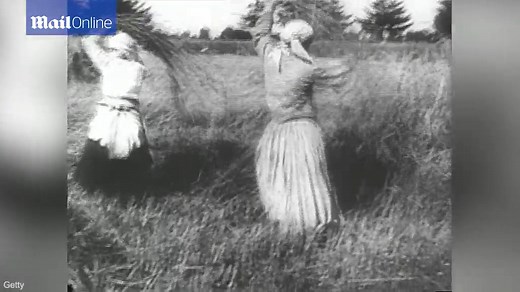 1900: Russian peasants seen hard at work in fields and mines