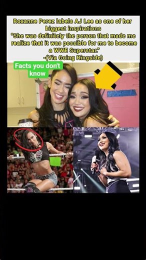 Roxanne Perez Reveals AJ Lee Changed Her WWE Dream 💔🔥 #ajlee #wwenews #shorts #usa #uk #viralvideo