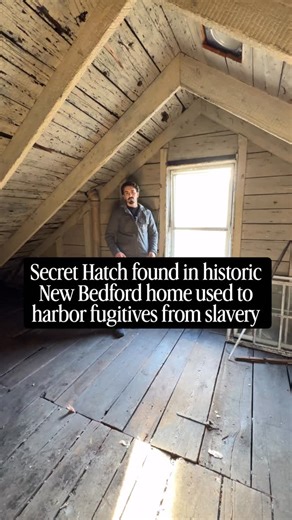 Hidden in the attic of New Bedford’s original Society of Friends Meetinghouse (1785) is a secret floor hatch believed to be used to harbor fugitives from slavery. Thank you to Christian of @designbuildsucceed for giving us a tour of this property and showing us this history! | New Bedford Guide