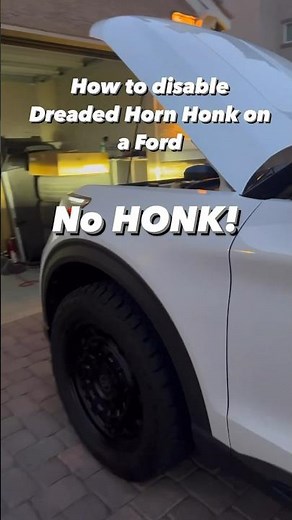 How to disable horn honk on a ford using Forscan
