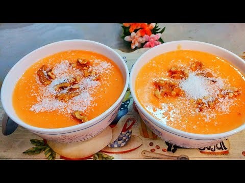 طريقة عمل مهلبية قرع العسل أحلى من العسل #طريقة_عمل_قرع_العسل_مهلبية