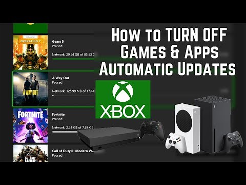 How to TURN OFF Games & Apps Automatic Updates in XBOX Series / XBOX One Consoles