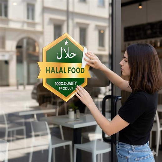 Halal Sticker SVG PNG | Islamic Halal Logo Design | Printable Label | Muslim Business Branding - Etsy UK