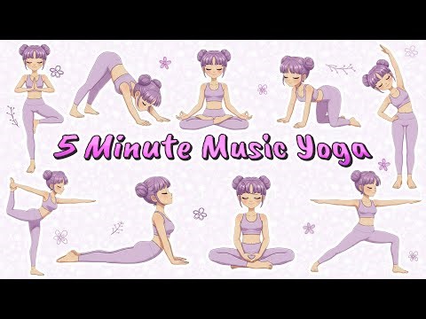 5-Minute Kids Music Yoga with Anna | Stretch to the Beat for Fun | Yoga For Flexibility