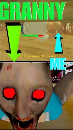 POV of me and granny 😳#granny #grannyevolution #gaming #gameplay #squidgame