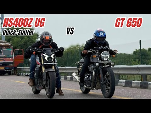 2025 NS400Z UG with Quick Shifter vs GT650 Performance Test