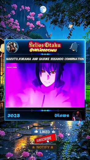Naruto,kurama and sasuke susanoo combination #shorts #naruto #narutoshippuden #viralshort