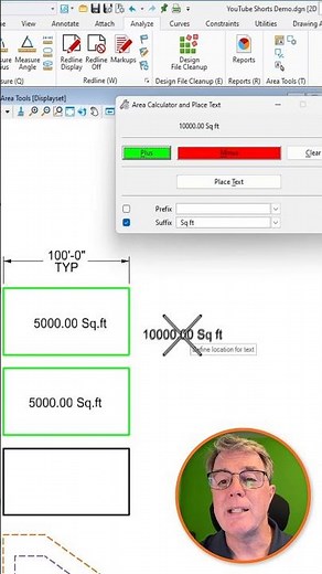 Area Tools #civil #tutorial #microstation #bentleysystems