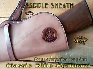 LEATHER RIFLE SCABBARD