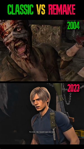 Resident evil 4 Classic(2004) vs Remake (2023)#residentevil4 #residentevil4remake