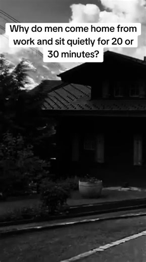 Why do men come home from work and sit quietly?🤔 #couple #Relationship #Love #emotional