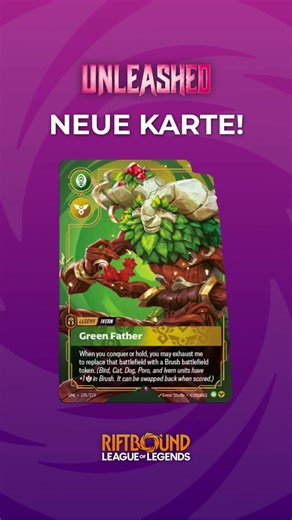 Neue Karte - Ivern Green Father (Legend) | Riftbound Unleashed Leaks