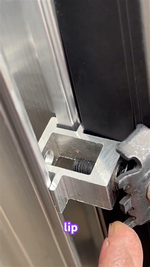 Solar panel clamp install on rails.