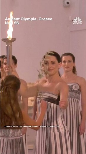 Olympic flame begins its journey to Milan Cortina Games