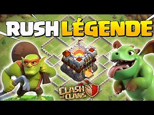 MEILLEURE COMPOSITION POUR RUSH LÉGENDE EN HDV 11 ! Clash of Clans