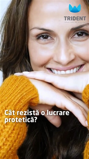 📢 #𝐓𝐫𝐢𝐝𝐞𝐧𝐭𝐓𝐚𝐥𝐤𝐬: Cât rezistă o lucrare protetică? 🦷⏳​ 🔍 𝐃𝐫. 𝐅𝐥𝐚𝐯𝐢𝐚 𝐆𝐞𝐨𝐫𝐠𝐞𝐬𝐜𝐮, medic stomatolog coordonator #Trident și #FăuritorDeBucurie, explică ce influențează durata de viață a unei lucrări protetice. ​ O lucrare bine realizată și corect îngrijită poate funcționa eficient mulți ani, ca parte dintr-un plan de tratament atent monitorizat.​ Programează o consultație și află ce opțiune protetică se potrivește nevoilor tale:​ 📞 031 005 0921 ​ 📧 office@clinicatrid