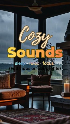 Rain Outside, Fire Inside 🔥🌧️ | Cozy Ambient Sounds
