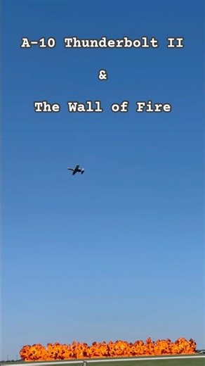 A-10 with Wall of Fire at the Great Texas Airshow