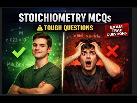 Chemistry Exam MCQs | Stoichiometry, Mole Concept & Avogadro Number (HARD)