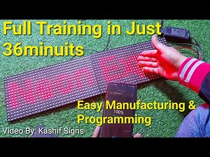 How to Make LED Board, Moving Messages display Sign Manufacturing & Programming.HD W02 Programming.